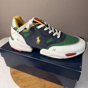 Polo Ralph Lauren Men's Multicolor Colorblock Suede Sneakers Men size 13 D
